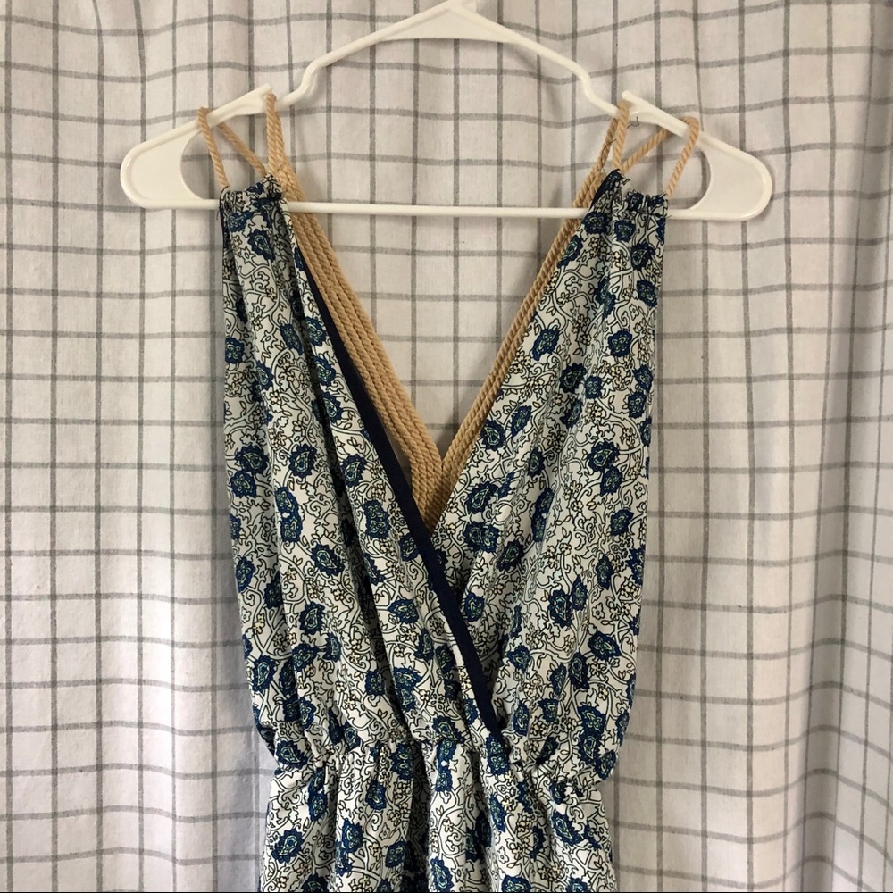 🌱 Blue pattern jumpsuit